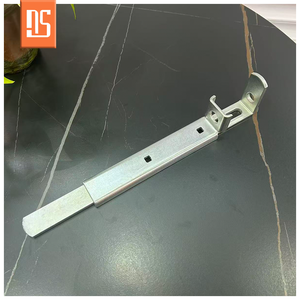 Loquet <span class=keywords><strong>de</strong></span> <span class=keywords><strong>porte</strong></span> coulissante en fer galvanisé à double verrouillage, pièces <span class=keywords><strong>de</strong></span> <span class=keywords><strong>porte</strong></span> roulante, verrou à boulon facile à installer - Product Image 2