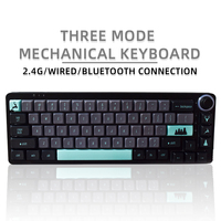 AFLION 2021 Keyboard Mekanik Mini Blue Switch 60% RGB Nirkabel Dual Mode 5 Pin Hotswap Gaming Terlaris