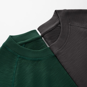 <span class=keywords><strong>Maglietta</strong></span> Casual estiva da uomo a maniche corte 310G pesante in cotone traspirante assorbente sudore a spalla larga <span class=keywords><strong>con</strong></span> tasca - Product Image 4