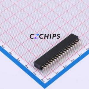XDM254-2-19-W-8.5-G0 Pin Socket Bent Lead Through Hole,P=2.54mm Connector 2x19P 2.54mm Square Hole Right Angle Insert - Product Image 2