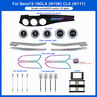 Kit d'éclairage d'ambiance LED pour l'intérieur des voitures Mercedes Benz Classe A, Classe B, GLA, CLA, W156, W246, W117, W176 2013-2019, conduite à droite (RHD) et conduite à gauche (LHD), 12V, 3-5W