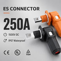 Connecteur ES haute intensité 250A 1500V DC, norme CE, étanche IP67, prise de batterie pour système ESS