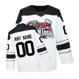 Maillot d'entraînement personnalisé de la Ligue nationale de hockey sur glace, juniors à seniors-adultes et jeunes