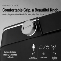 WC intelligent monobloc à chasse automatique avec bidet intégré et télécommande