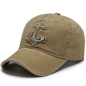 <span class=keywords><strong>Anchor</strong></span> Broderie <span class=keywords><strong>Coton</strong></span> Peaked Tissu commun Caractéristique Cowboy Baseball Hat Duck Tongue Outdoor Travel Sunshade Cap - Product Image 3