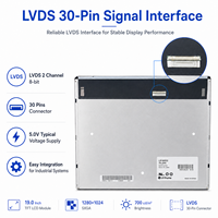  Module LCD TFT IPS SXGA 19 pouces 700 Nits LVDS 30 broches LB190E02-SL04 pour équipement industriel et médical