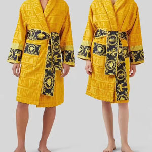 <span class=keywords><strong>Pigiama</strong></span> da Donna in Puro <span class=keywords><strong>Cotone</strong></span> Jacquard, Vestaglia di Lusso per Estate e Inverno, Camicia da Notte Tinta Unita - Product Image 5