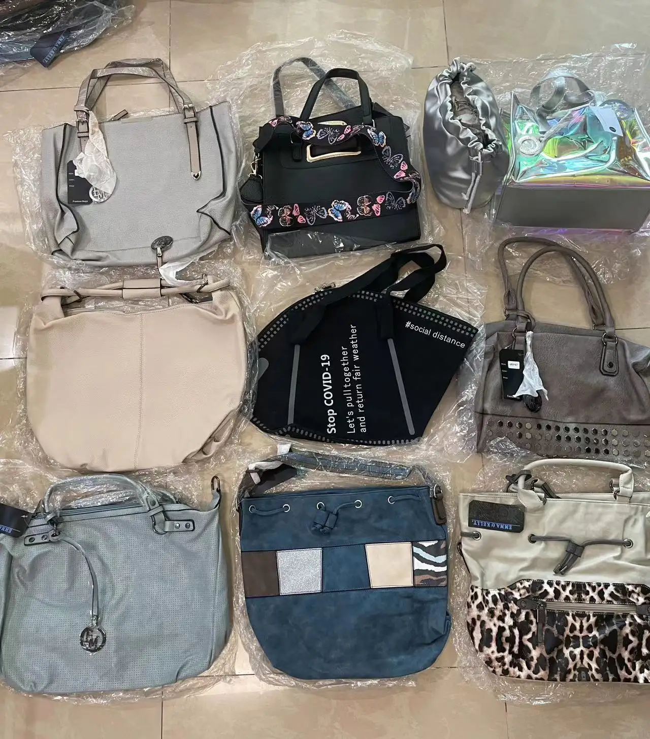 Bolsos de mano usados para mujer de segunda mano a la moda, muestra de nueva producción, bolsos usados para mujer, bolso grande, lote de balas mixtas, bolso de precio barato