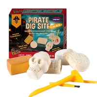 Divertido Kit de Excavación de Fósiles del Océano del Tesoro Pirata, Explora la Ciencia, Juguetes de Excavación, Kit de Excavación para la Educación de los Niños