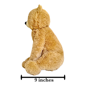 Orsacchiotto di peluche <span class=keywords><strong>Grizzly</strong></span> Bear con tracolla resistente, maniglia e tasca con cerniera, 14 pollici, marrone chiaro, coccoloso. - Product Image 2