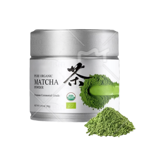 Ceremonial Grade Fresh Matcha Green <b>Tea</b> Powder in <b>Tin</b> Can Bag Sachet & Bottle Packaging 30g Health <b>Tea</b> Gift <b>Set</b> - Product Image 1