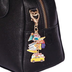Portachiavi Creativo in Lega di Zinco a Forma di Biglietti Aerei, Serie Viaggi al Mare, Regalo Artigianale per Amici, Gioielli - Product Image 5