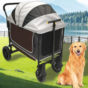 Chine fabricant Xl coréen <span class=keywords><strong>chien</strong></span> poussette Terrain Wagon chariot 4 roues grand <span class=keywords><strong>chien</strong></span> <span class=keywords><strong>landau</strong></span> <span class=keywords><strong>pour</strong></span> la marche Camping - Product Image 1