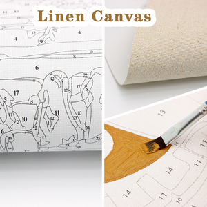 Pintura por Números Moderna para Adultos, Personalizada con Diseño de Mujer y <span class=keywords><strong>Tigre</strong></span>, <span class=keywords><strong>Lienzo</strong></span> para Decoración del Hogar, Venta al por Mayor de Fábrica, Regalo de Pintura por Números - Product Image 3