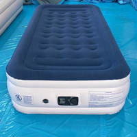 Lit à air de taille unique pour l'extérieur, matelas gonflable floqué à usage domestique