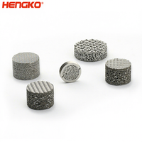Diskus Filter Baja Anti Karat 316L Berpori Sintered HENGKO |   Pelat Filter Logam Tahan Aus & Korosi Tinggi
