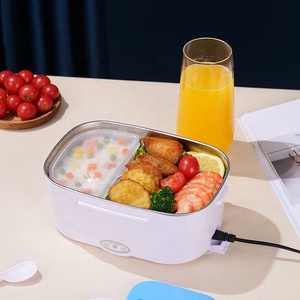 Boîte à lunch <span class=keywords><strong>chauffante</strong></span> électrique Portable 40W en acier inoxydable détachable 1.5L bol chauffant voiture/camion/bureau boîte à <span class=keywords><strong>manger</strong></span> four à micro-ondes - Product Image 6