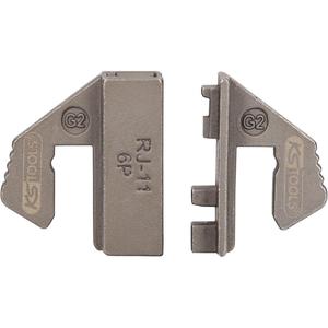 KS เครื่องมือ CRIMP หัวสำหรับป้องกันฉนวนเราปลั๊ก6P2K, 6P4K, RJ11, 6P6K/RJ12 - Product Image 1