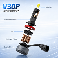 Bombilla LED para Faros Delanteros SFIDA V30P Canbus Sin Errores, Accesorios para Automóviles, Bombillas LED para Automóviles, Faros Delanteros LED H4, Lámpara LED H4, Luces Antiniebla LED H7