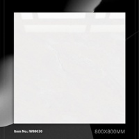 Baldosa de Porcelana Vitrificada de 800x800mm, Efecto Mármol, Antideslizante, para Proyectos de Salas de Estar en Apartamentos