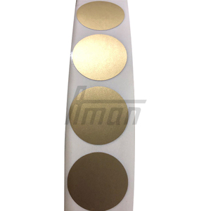 Custom Orders Accepted Round 25mm Dark Gray PET <b>Scratch</b> off Stickers Gold 1 Inch Anti-Counterfeit for <b>Scratch</b>-Off Game - Product Image 2