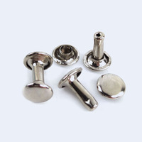 Deepeel BF236 Rivets ronds en cuivre 5/6/7/8/9/10mm pour artisanat du cuir DIY, chaussures, vêtements, sacs, décoration