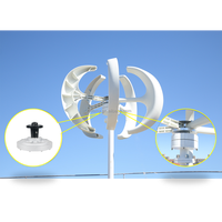 Éoliennes à double étage, éoliennes verticales, haute efficacité 12/24, 100W, 200w, 300w, 400w, 500w, 1000w Windkraftanlage