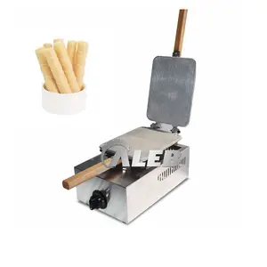 Uso doméstico gelato creme cone maker biscoito lanche redondo waffle ex DIY crocante cone padeiro