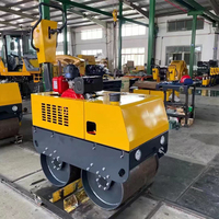 Petit rouleau vibrant 1 tonne 3 tonnes Machine de compactage de remplissage de sol à une ou deux roues montée sur siège