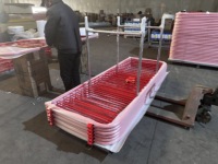 Barrière de contrôle des foules en acier robuste pour événements extérieurs, panneau de clôture de sécurité portable, système de gestion des files d'attente, antirouille