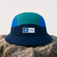Chapeau Bob Dymf Haute Performance Personnalisé Respirant à Large Bord Réglable avec Patch pour Hommes et Femmes, Idéal pour la Randonnée et le Camping en Extérieur