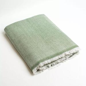 Grande couverture de voyage personnalisée en tricot de <span class=keywords><strong>camping</strong></span> biologique recyclé laine coton mouton alpaga 100% laine mérinos cachemire Pashmina - Product Image 3