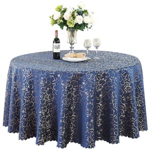 Jacquard Damask <strong>Table</strong> <strong>Cloth</strong> in Polyester Embroidered Floral Pattern for Home Use Woven Technique for Wedding Parties - Product Image 1