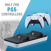 Station de charge sans fil portable pour manette PS5 Ps4 Ps3 Base de charge pour manette PS5 Chargeur double station Type-C