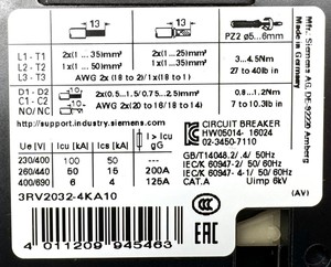 New and Original SIRI <strong>3RV2032</strong> 4KA10 E 03 Un Stock in Warehouse - Product Image 6