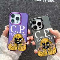 Offres Flash Coque de Téléphone CP Company Effet Pierre Tendance Personnalisée pour iPhone 16 15 14 Pro Max Housse de Protection IMD à la Mode