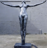 Sculpture de trophée de bodybuilder viking en résine sur mesure, prix direct usine pour les compétitions de musculation.