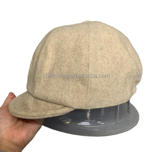 Bérets en laine rétro personnalisés pour hommes et femmes, casquettes de golf de <span class=keywords><strong>luxe</strong></span>, casquettes de soleil, casquettes de newsboy, bérets ajustés en mélange de laine unisexes - Product Image 6