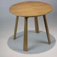 Table Ronde Moderne en Bois Massif pour Café, Mobilier d'Hôtellerie, Personnalisable