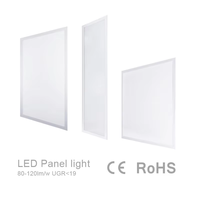 Plafonnier LED plat encastré rectangulaire en aluminium à émission arrière OEM 36W 40W 60W 600x600 1200x300