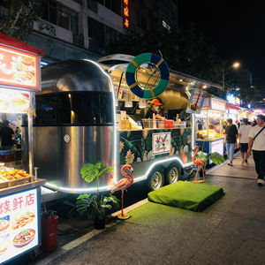 Carrito de Comida Comercial con Cubierta y Puerta con Cerradura para Helados, Bebidas Frías y Aperitivos Frescos, Venta Ambulante - Product Image 3