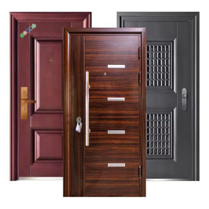 Portes de sécurité extérieures pivotantes en métal sur mesure pour hôtel, design moderne et simple, maisons, portes d'<span class=keywords><strong>entrée</strong></span> en métal uniques - Product Image 3