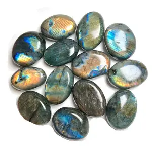 Pedras preciosas de cristal de palmeira labradorita natural, atacado de alta qualidade, cura para decoração