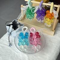 Savon à l'huile essentielle transparent fait main en cristal dégradé de raisin 200g Gu Lan Savon doux pour le corps Tous types de peau Coffret cadeau personnalisé