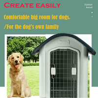 Niches pliables en plastique pour chien, extérieures, imperméables, amovibles, lavables, grandes, respirantes, pour grands chiens