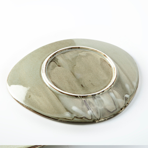 Giá Thấp Không Thể Phá Vỡ Yayu Ánh Sáng Màu Xám Tấm Dinner Set Sứ Gốm Mạnh Mẽ Cho Phục Vụ Sứ Tấm Bộ - Product Image 6