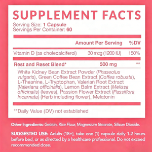 Cápsulas Quemagrasas Nocturnas para Mujer - Fórmula Termogénica y Estimulante del Metabolismo - Favorece el Sueño y la Pérdida de Peso - Product Image 6