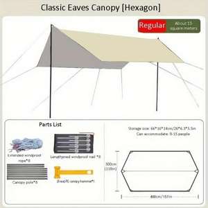 Compañero Perfecto para Acampar al Aire Libre, Tienda de Campaña Ordinaria de 3x4 m, Hecha en China - Product Image 4