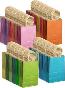 Wholesale Recyclable Kraft <b>Paper</b> Shopping Bag Hand Length Handle Custom Flexographic Printing Ribbon Option for Promotion - Product Image 3