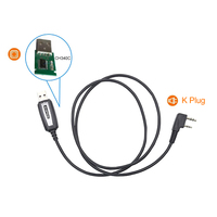 Kabel Pemrograman USB Terlaris untuk Radio Bafeng UV-82 UV-5R BF-888S DM-1702 Kualitas Tinggi K Plug